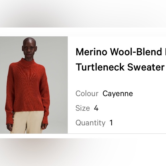 Lululemon turtleneck Sweater - Picture 2 of 3